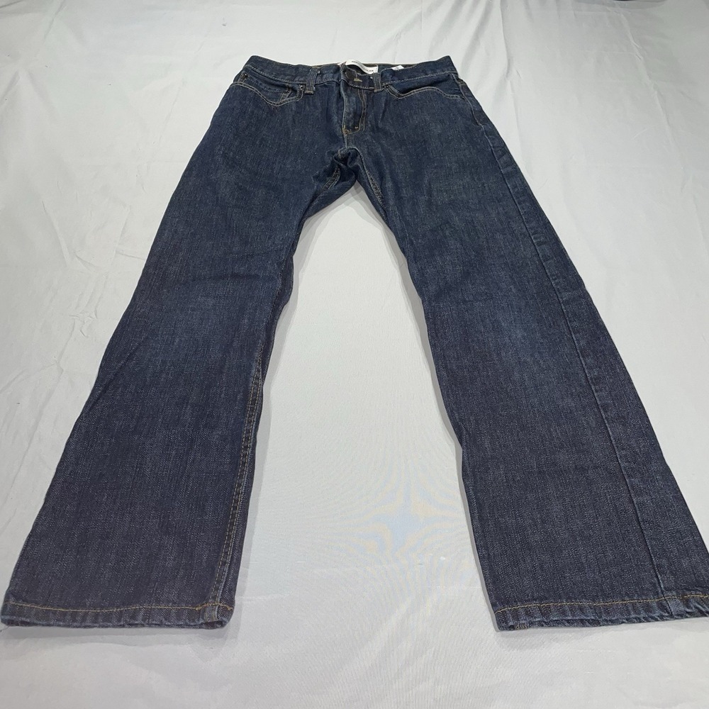 Levis 505 Regular Fit Jeans Dark Wash Denim Boys Size 16 Reg W28‎ L26 5505-847